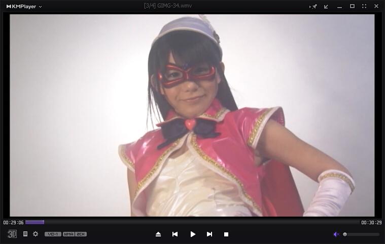 ヒロインイメージファクトリー 美少女仮面オーロラ 小西まりえ 日本GIGA公司出品 番号<span style='color:#b0b0b0;'>[隐藏文字，购买后可见]</span>  蒙面女战士被抓住后接受了无礼的要求，被捆绑起来走绳结，而且表情很痛苦，但是却还是要接受坏人的虐待。