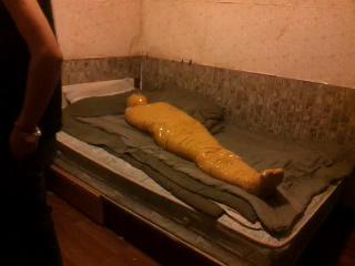Tape Mummification  Video was recorded in 2015.