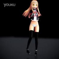 【MMD】束縛的極樂淨土_高清 福利 诱人的3D美女，口球 捆绑 脚链 迷人舞姿让你心动，让人心爽，可爱又迷人，大眼睛小鼻子在加上红色的口球，白色的小内内真是楚楚动人！