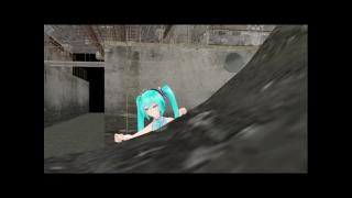 【绅士】初音，煤矿冒险_MMD b站