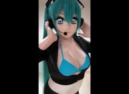 Miku + Headphones   -Kigurumicosplay（会眨眼睛的kigurumi面具） 初音kig,会眨眼睛的kigurumi面具，