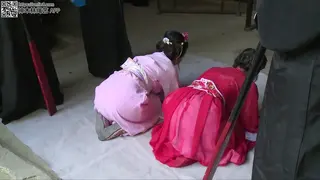 Episode From Medieval Chinese Bondage Drama Spanking Of 2 Chinese Womens