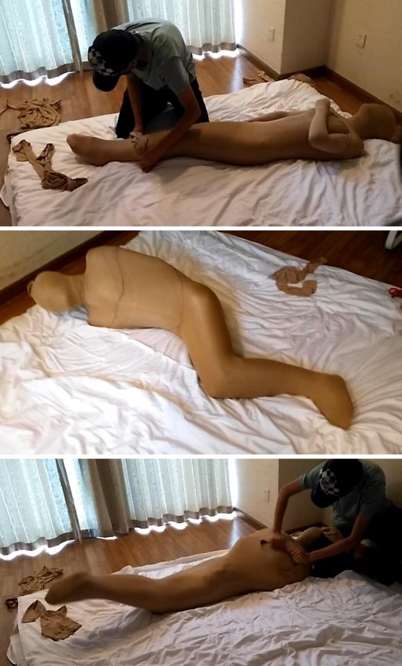 Seven Layers of Pantyhose Mummification ©Reluctant Studio<br><br>Summary:<br><br>Long time ago, I have practiced this idea already, but failed miserably. If I was not being clumsy, I doubt the video will be taking that long to be out for the public. This time I decided to find an assistant to help me film the video as self-mummification is much more harder than a lot of people thought it would be. Although it seems to be a task that is easy enough to pull off. Anyway, I'm happy with the effect with my assistant's help. Please enjoy
