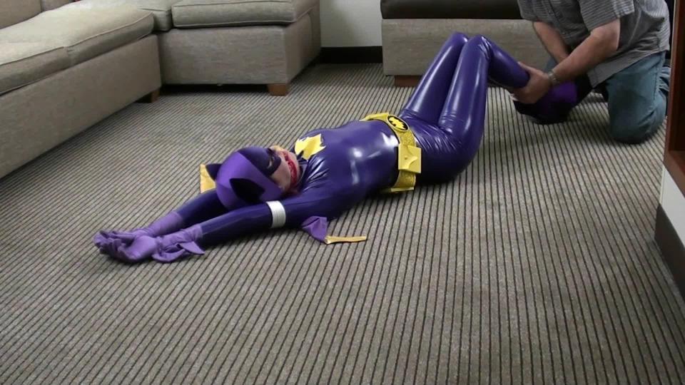 Sarah Brooke Batgirl Peril This video is Copyright Tied in Heeis,J,G,M,Media Group,LLC,2014.ALL models were 18 years of age or older at the time of production,Proof is on file. <br>https://clips4sale.com/studio/44538
