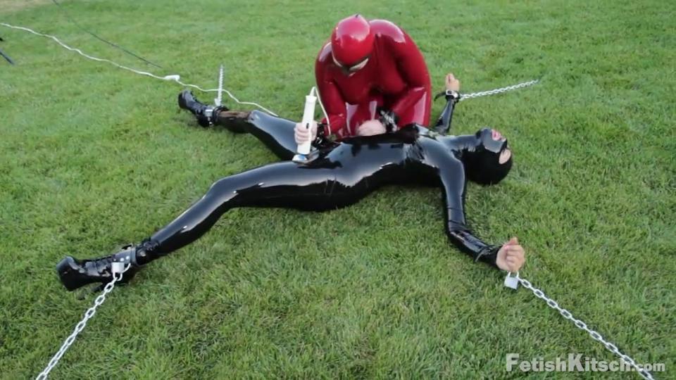 Garden Play Fetish Kitsch - Garden Play<br><br>Samantha is spread eagle in the sun bathed garden. Unable to move she only can endure what Mistress Cindy has in store for her. And this means a lot of vibration...<br><br>https://www.fetishkitsch.com/visitors/join.html