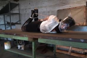 hogtie and breath control When the kidnapper decided to have some fun with Stephany she didn't expect it to be so brutal