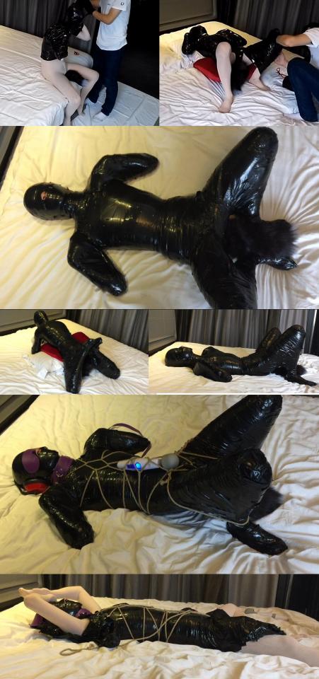[Reluctant Studio] Tape Bondage Animal Play ©Reluctant Studio<br><br>Summary:<br><br>Some people suggested me the PVC tape, and they said that it is much more reliable than the static tape sold online. So we decided to try it out. This time we decided to have some K9 fun combine with PVC tape mummification, After being strictly restrained, I put a vibrator under her crotch let her enjoy some alone time~ Hopefully you will enjoy this new idea.