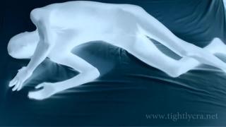 Glow in the Dark - Enjoying a tight zentai suit Glow in the Dark - Enjoying a tight zentai suit