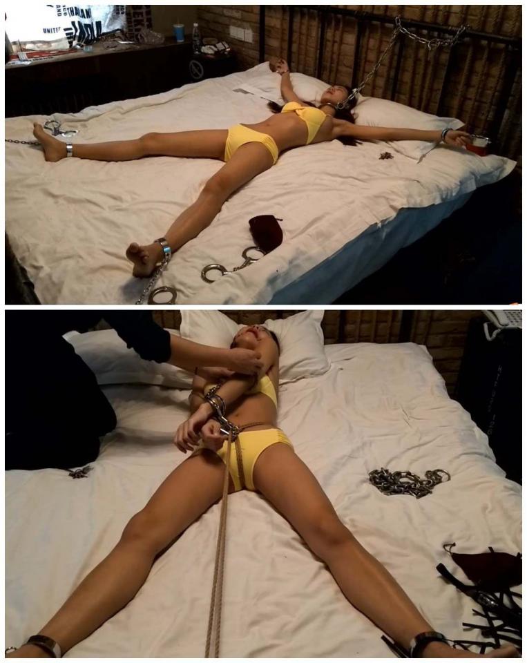 长腿女神苏媚 铁床上四肢固定  受难的美人鱼 娇柔不停的呻吟 随心原创  苏媚 手铐大字形固定在床上 大长腿分开 魅惑动人  动不了 戴上口球在那里痛苦的呻吟<br><br>请先用电脑保存到百度云之后在下载解压 要不然 容易出现解压错误    QQ 63111044 <br><br>
