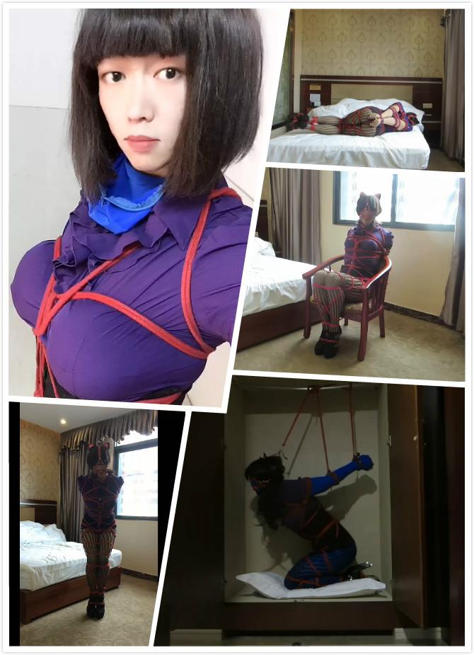 [Black Widow] Yet Another High Difficulty Self Bondage ©Black Widow<br><br>Summary:<br><br>Another attempt of a high difficulty self bondage position, she successfully made the knots, but unsuccessfully kept herself on the bed. She said it is really hurt after she hit the ground, but that's another completely different story for her to tell. New Year is approaching, and I would like to thank you guys for your support, and we would keep making great videos in the future for you to enjoy.