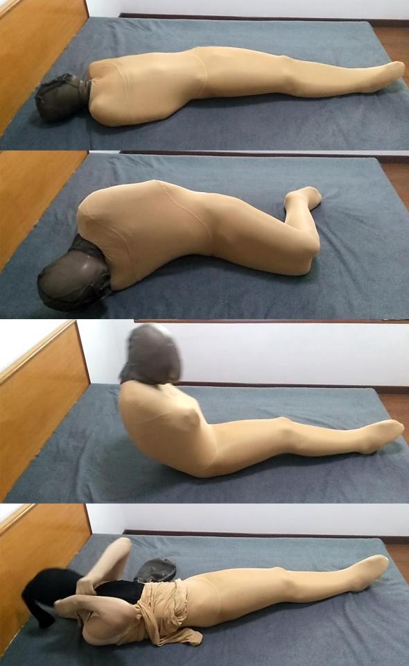 丝袜全包呼吸限制挣脱  