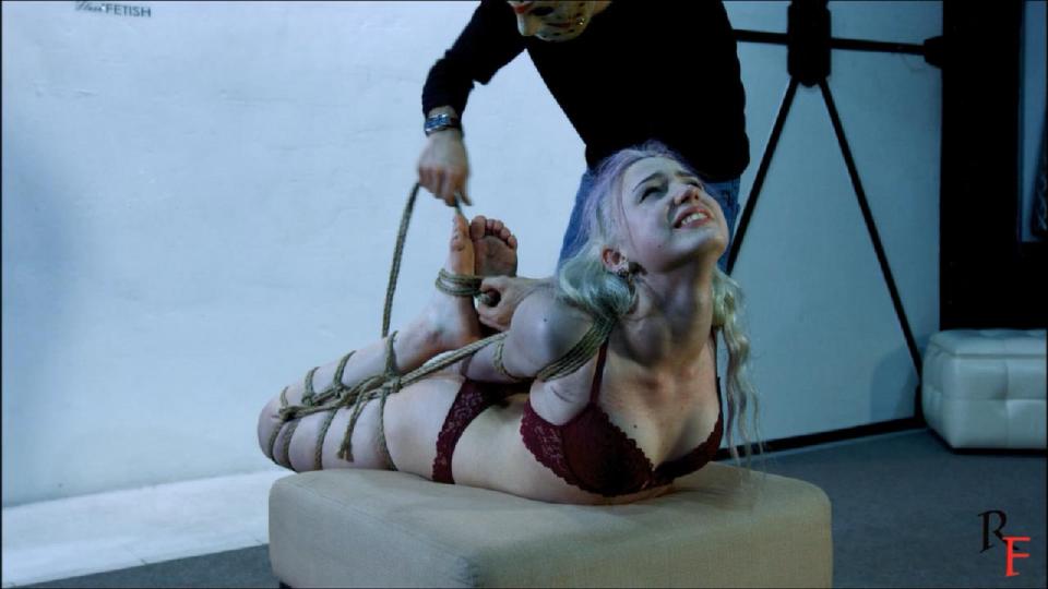 Hard Bondage Event - Russian Fetish - 小美女 Astrid Rope bondage clip with 4 parts where Astrid is tied real tough. She always wanted to try some "real sadistic" type of bondage. So here it is!<br>This clip is definitely “Must see” if you love rope bondage and tied masochistic girls like Astrid. She’s awesome, especially in tight bondage. Her expressions are so bright and sexy!<br><br>In the first part, Astrid is tied suspended up 1,5 meters above the floor. It’s like flying hogtie. She feels pain and suffers it. Astrid squeals and screams a lot. I add some ropes during the action.<br><br>The second part where Astrid is still suspended, but a little bit different. Her legs are crossed and hand position also changed to make her feel more comfortable. But it still too tough for her so she can be in that position for a long time. Her all body is on fire! She suffers and tries to struggle a little bit. Astrid loves this, but can’t be suspended anymore, so it’s time to change the position.<br><br>The third pose is a real tight frogtie. I add a rope from her soles to the mouth and then rotate her sometimes so you can see from each side. Awesome screams from Astrid here. She’s so flexible and hot. I add some more ropes again, to the ceiling, making her position even more uncomfortable. She suffers that until the stop word.<br><br>The fourth part where I put Astrid in an awkward position, her legs are crossed, hands behind the back and neck tied to her tied crossed feet. I move her from time to time so you can see her from different ways, even from the back. Her facial expressions are just amazing. She suffers and enjoys of course.<br><br>After this shooting Astrid was completely exhausted but very happy. She needs some rest now.<br><br>Astrid is available for custom clips. Feel free to make your bondage dream come true!<br><br>自己花钱购买的，感谢诸位支持......<br>购买的原始链接https://www.clips4sale.com/studio/28730/19026719/HARDCORE BONDAGE EVENT. ASTRID (Ultra HD 4K MP4)<br><br>786mb<br>21min29s<br>1280*720<br><br>小水管限于上传限制......视频是经过剪辑的（剪辑前后均无露点）<br>原视频 34 min 2548 MB 3840x2160<br><br>