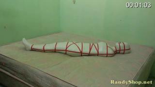 Indonesian girl in a sailor costume wrapped mummification [Video Clip] 全包玩弄