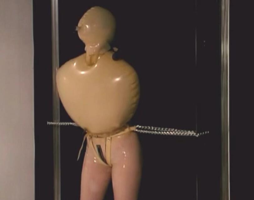 Steel Chamber Steel Chamber<br>http://www.gwenmedia.net/catalog/rubberella_1_-_steel_chamber.html<br>As Rubberella is walking in a dark alley, she is captured and shackled by two leather-clad indigents.  After being placed in a gas filled, glass chamber, and forced to serve as a statuesque centerpiece, Rubberella turns the tables on her captors.