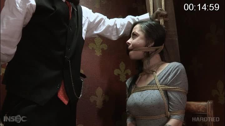 Hard Case https://www.insexondemand.com/iod/play.php?id=N9B1J2F4GZ8PADVIYWRT<br>Ivy Addams     Jack Hammer    <br>2016-04-20, 62 minutes, 2,048 megabytes, 1280x720 HD<br>Credits to buy this movie: 16.99 credits<br>Ivy Addams has something Jack Hammer wants. It isn't just her sexy body, either. She knows the combination to the briefcase he's carrying, and it holds something very valuable. So much so that she thinks she is ready to endure torture to protect its contents. She is trained to persist and keep her mouth shut, but eventually everyone breaks. <br><br>Seated in tight rope bondage, she is drooling around the gag in her mouth. Jack knows she isn't going to give up easily, so making sure she can talk before he's had a chance to work isn't exactly a priority. In fact, he's going to really enjoy getting this code out of her, and he wouldn't want her to surrender right away, even if she were willing. <br><br>She is resisting like she doesn't really value her body. She's trying to hold out against the caning, the humiliation and the feeling of having his hands all over her. Stripped naked in the middle of the room, she's just glad that there isn't anyone else there to witness the rough way he is handling her. Her body betrays her before she betrays her secret. Her pussy is dripping wet and while she swears that she is fighting with all of her might, she seems eager to have Jack play with her cunt.