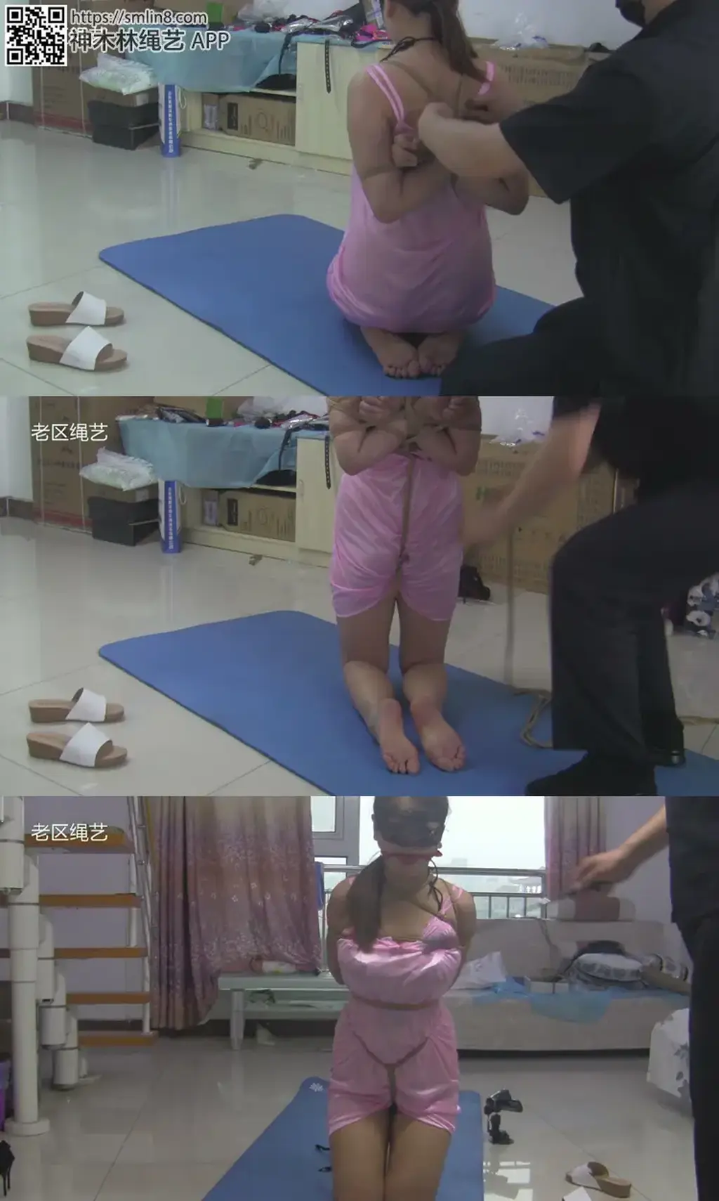 邻家女子六月，42分钟直立跪姿惩罚，股绳半吊，全程刑虐，手拍、藤条、电击器、担 担、震 动、刺轮、羽毛刷轮番上阵，敏感又可怜的六月，全程颤栗、绝望的呻 吟。  