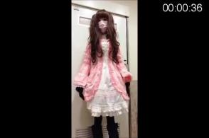 【女装】【閲覧注意】ロリ服買ってみたので着て帰ってみました <br>时长：00:04:11