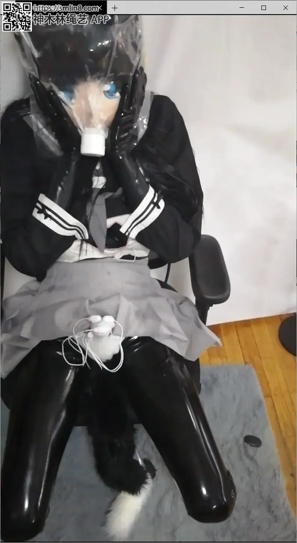 Kigurumi 胶衣 JK 5头跳蛋 前列腺按摩器尾巴 高潮  