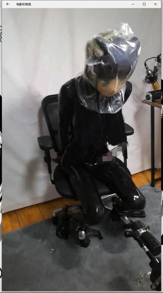 kigurumi 炮机拘束新体位实验 下半部分 高潮篇  
