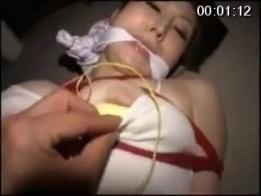 Japanese bondage 白色内衣美女捆绑