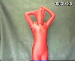 scjsy 美女一件一件把紧身衣脱下来
