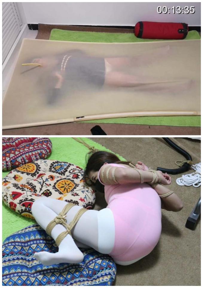 真空乳胶床和体操服白丝驷马  