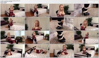 Alli Rae 6 Inch Heels on Schoolgirl in Bondage Alli Rae