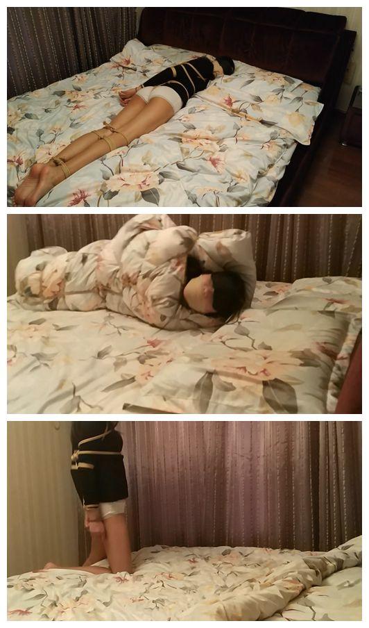 [Gagging Life] Cute Girl Experiences Blanket Mummification ©Gagging Life<br><br>Summary:<br><br>Cute girl was forced to be tied up in the rental house by the bandit, and after that, the bandit started to loot the house. When the loot is completed, they are worried about that she will escape from the restraint, so they decided to wrap her inside of a heavy blanket with only a head exposed outside. After completing the restraint on her, the bandit decided to toy her around for a bit to threat her not tell anyone what happened in her house today...