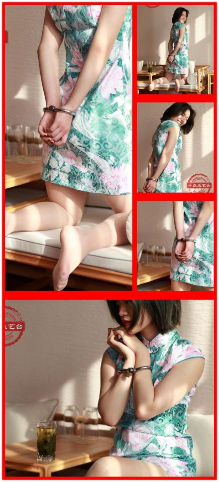 【半岛束艺台】YT096 海语旗袍丝袜手铐写真 【半岛束艺台】烟台绳艺原创工作室(小作坊)，全宇宙范围诚邀绳模(烟台、威海、济南、青岛等高铁直达城市优先)，不做精品只做生活，用镜头记录最真实的绳艺，纯净捆绑，健康游戏！为每一个热爱捆绑的朋友展示最纯粹的绳艺，为每一个客户用心打造属于您的专属作品。应聘、约拍、定拍请垂询QQ2245148409，业务洽谈秒回，闲聊看心情，色情勿扰。点击欣赏更多(More Clips)<br>