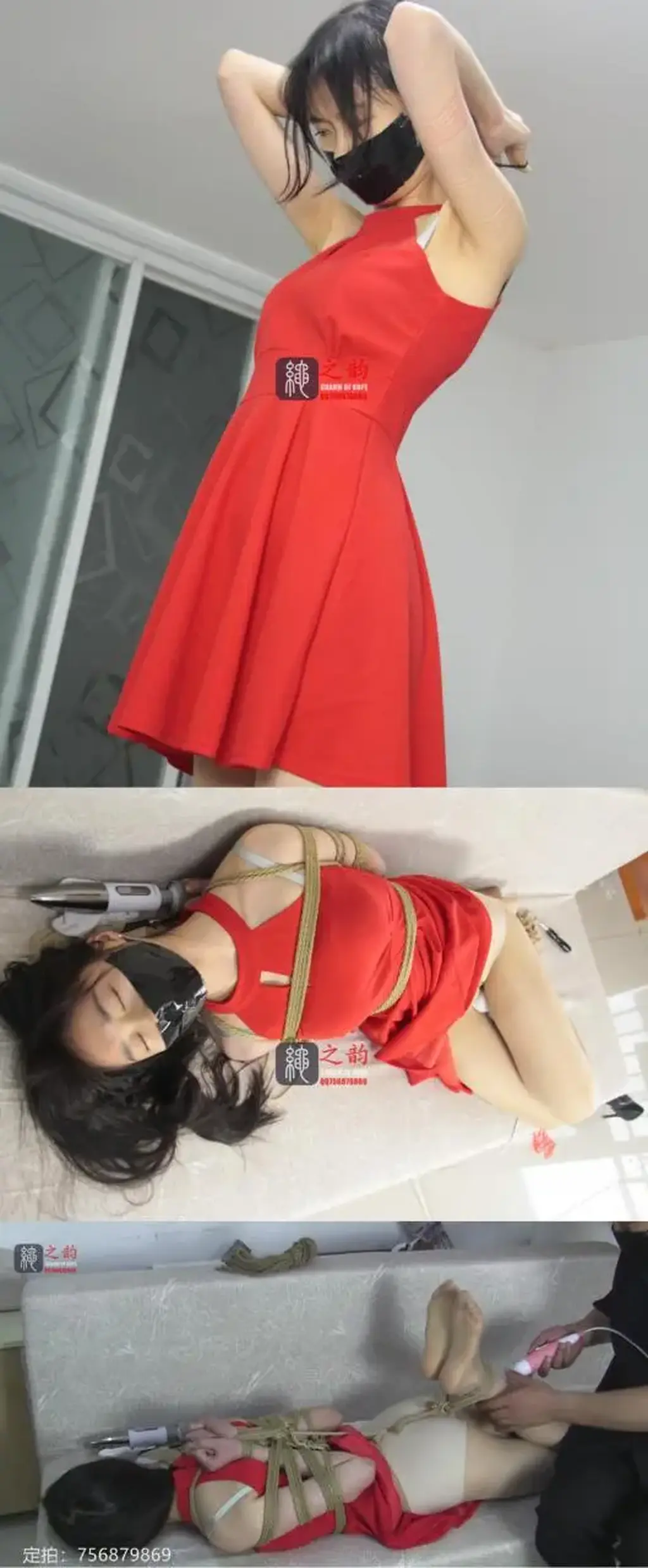 [Bondage Elegance] Ms. Ling Bound In Red Skirt ©Bondage Elegance<br><br>Summary:<br><br>Ms. Ling is getting her new job interview soon, the manager told her to wear her best clothing for the final interviewing process. Although she found that request is a little bit weird, she still followed the order from the manager. But when she finally arrived at the scene, she realized that the workplace is a little bit unusual for a white collar, it looks like a studio rather than an office. At the same time, the manager entered the room and told her that her position has been adjusted for better outcomes...