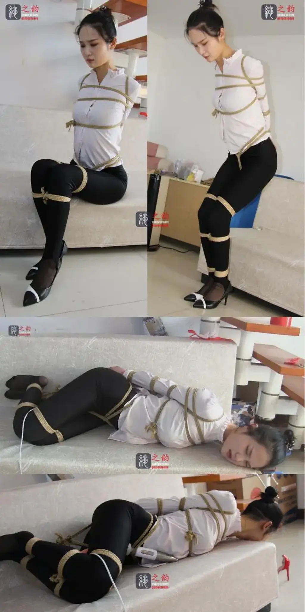 [Bondage Elegance] Ms. Ring's Forced Orgasm Experience Pt. 1 ©bondage Elegance<br><br>Summary:<br><br>We are going to publish a series of videos that features Ms. Ring being tied up in different bondage positions that experiences forced orgasm with vibrators, and other stuffs for her first time. The main element for the series of these videos will be a lot of unique bondage positions such as extreme hogtie with crotch rope, tickling, spanking, snake tie, and even classical damsel. Hopefully you will enjoy the video, and more episodes will be published soon after!