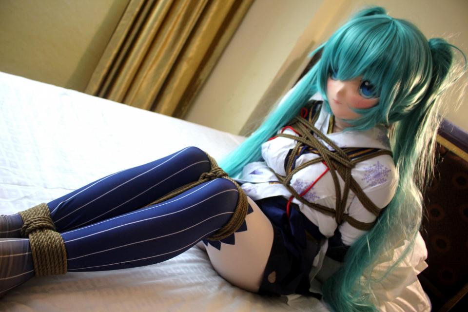 [film_lor] Bound In Miku's Kigurumi ©Film_lor<br><br>Summary:<br><br>This time our guest is Ms. Gua, and she will be tied up in the kigurumi mask with Miku's outfit. She is still a little bit confused about how she got here, but don't worry, a great show upon is waiting for her. She found that the restraint is hard to struggle out, so she panicked a little bit, but soon realized that what is waiting for her, but she does not hate the feeling of it, and even enjoying it a little bit.