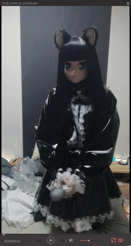 kigurumi 猫女仆高潮日常  