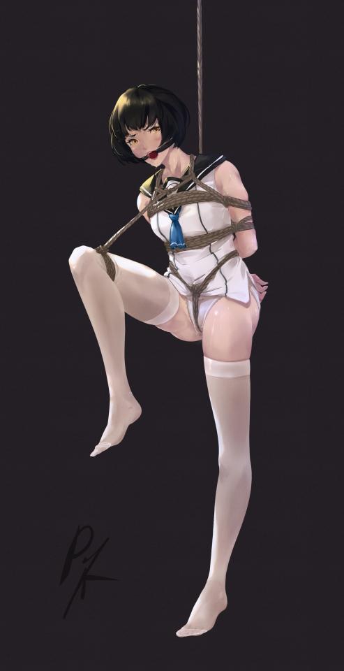  [Sailor suit,one-leg suspension]