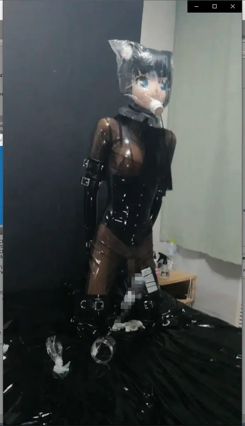 kigurumi 炮击全身拘束胶衣组合 下 这其实是第二段，因为几乎全程套着袋子所以我就没怎么剪辑。