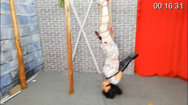 [Flying Studio] Reverse Suspension Bondage Experience Pt. 3 ©Flying Studio<br><br>Summary:<br><br>This video will be containing two different sections, the first section will basically Ms. Yun being tied up with the armbinder instead of the ropes, and this is only her arm parts, she will also experiencing reverse bondage with ropes, and being toyed with the crotch rope, and other ropes on her body. The second section she will be attached with an electrocution plate that was sold as a massager, also, a pocket vibrator will be inserted into her private part, and besides that we will also use vibrator for her enjoyment. Hopefully you guys will enjoy!