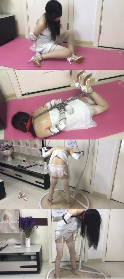 [Finger Rhythm] The Despair of Metal Bondage ©Finger Rhythm<br><br>Summary:<br><br>We often consider that metal bondage as a method of extreme bondage, since the despair feeling that came with the metal bondage is actually quite strong, and a lot of models cannot handle the despair, especially with the hogtie bondage position. We decided to add something else, since we do not feel that it is enough for our experienced model here, so we decided to add another accessories for our cute model to wear, she seems to be enjoying it, which is actually quite surprising...