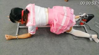 [Flying Studio] Girl On The K9 Metal Restraint Shelf ©Flying Studio<br><br>A small sneaky peek of a K9 metal restraint shelf in use.