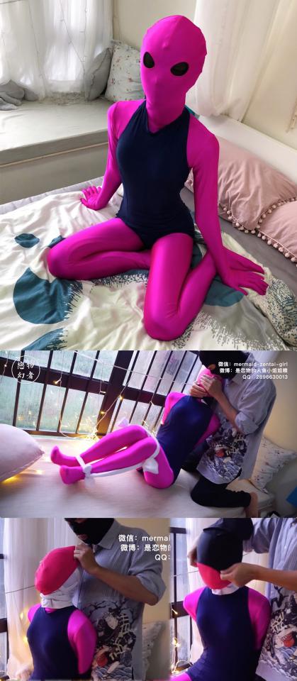 【恋物幻者】【丫丫】两件zentai+单手套死库水+白丝勒嘴套头+两层泳帽套头+黑色sm头套一共六层breath play了解一下？ 丫丫妹子的最后一部作品，玩了一波狠的。两层zentai，死库水自带单手套，手脚束缚住，白丝勒嘴，然后一个一个往她脸上加不同材质的ZX物。。。<br>有丝袜，有头套，有泳帽，加上本身两层zentai就是不太透气的材质，捂她的时候差点发生意外让她回不了家。<br>经历这次之后丫丫可能有心理阴影了，说她不会再拍了。可惜。喜欢她的请抓紧收藏。<br><br>微信：mermaid-zentai-girl<br>QQ：2896630013