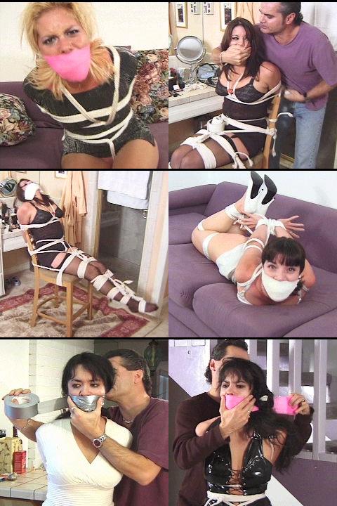 DW-9 Snits <span style='color:#b0b0b0;'>[隐藏文字，购买后可见]</span><br><br>DW-9 has each scene starting off with the model addressing the camera as she is getting ready to go out, putting on her makeup, or just downright teasing the camera as only a true Snit can do........the "set-up" scenes are what really make this video and each scene has its own "set up" scene.  Each Snit starts off talking "nicely" to the camera then she starts talking about how gorgous she is, showing off her lips, her legs, her body, her face, etc., talking about how much all men would love to go out with her, to touch her, to have her, and so on getting bitchier and "Snittier" as time goes on until she finally gets herself worked up into a full blown Snit Fit yelling, cursing, and screaming at "whoever" she is talking to at the camera........we fade out and then fade in and guess what? You got it........our favorite Snit is tightly bound, sometimes gagged, sometimes not.........but then gagged on camera..........and left to squirm and pitch another royal Snit Fit but this time with her mouth fully packed, taped, and wrapped, looking directly into the lens of the camera the majority of the time.  A fun video for all of us guys who have been treated like shit by a true "Snit" at one point or another in our lives...........all in all a fun video........even the Snits themselves have told me that they too love seeing another Snit get tightly tied up and have a GAG shoved in her mouth.