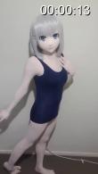 【Kigurumi 】可爱kig小姐姐，死库水全身丝滑，看着就想摸一下（裸足，足控福利！） 可爱的kig小姐姐，穿着死库水，全身白皙丝滑，看着就想摸一下