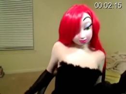 【kigurumi】黑色手套兔子杰西卡性感直播视频 性感的兔子杰西卡，带着黑色长手套，穿着黑裙子，加黑色小长靴，性感的妖娆的杰西卡直播视频！