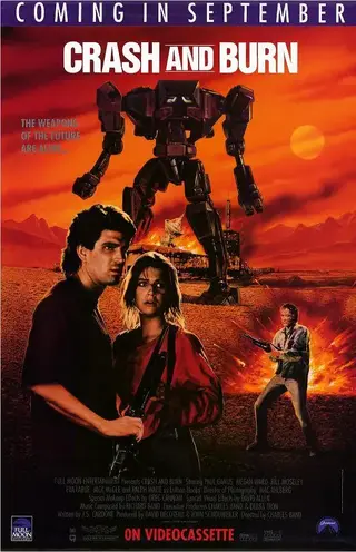 拦截终结者 Crash and Burn (1990) 导演: 查尔斯·班德<br>编剧: J·S·卡多内<br>主演: 保罗·盖恩斯 / 梅甘·沃德 / 拉尔夫·韦特 / 比尔·莫斯利 / 伊芙·拉茹 / 更多...<br>类型: 科幻<br>制片国家/地区: 美国<br>语言: 英语<br>上映日期: 1990-06-04(美国)<br>片长: 85 分钟<br>IMDb链接: tt0099313<br>简介：<br>机器人伪装成人类混入科学研究基地，企图毁坏设备，[手动滑稽]基地研究人员<br>除了海报好看，片名起的霸气之外，此片并没有什么出彩的地方，就胜在比较稀缺，喜欢就看一下，不喜勿下