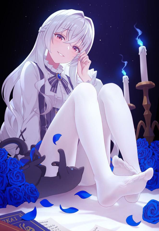 动漫足控 - 自己收藏的足控图片~ [White Pantyhose]