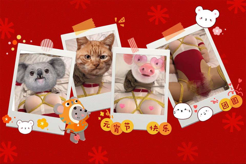 Kigurumi小囡 绳艺 丝袜 束缚 奶瓶 项圈   Kigurumi小囡<br>祝各位元宵节快乐<br>绳艺束缚 丝袜 乳胶* 热缩* 项圈 奶瓶 调教<br>结尾有很短的彩蛋<br>因网盘查的比较严，压缩完请将MP4后的@#符号删除即可观看
