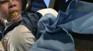 绑架性感美女口球诱惑 美女被绑架带口球