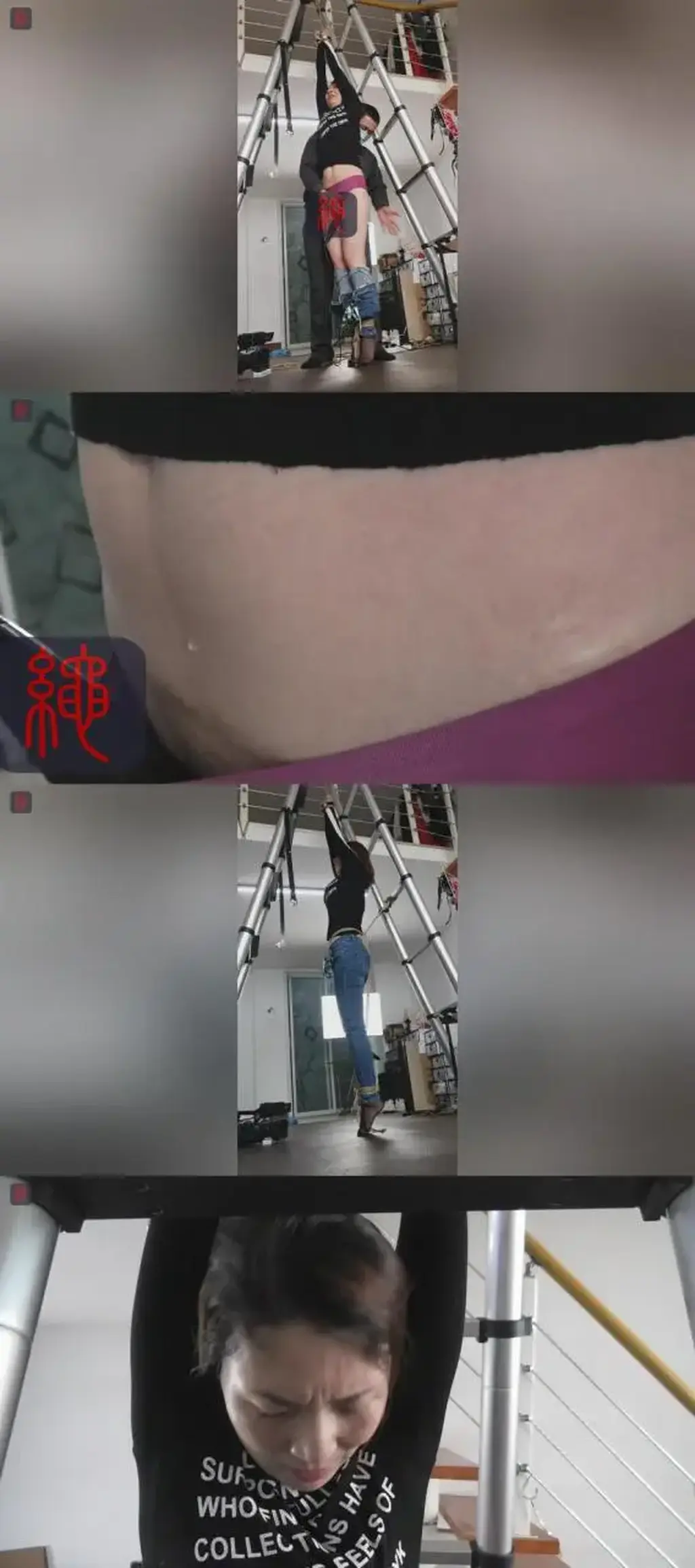 性感熟妇诗韵：痛苦的离地直立悬吊，娇嫩小脚丫不能承受之重！脱裤，亵玩，挑逗，强制GC，TJ（SJ版）  