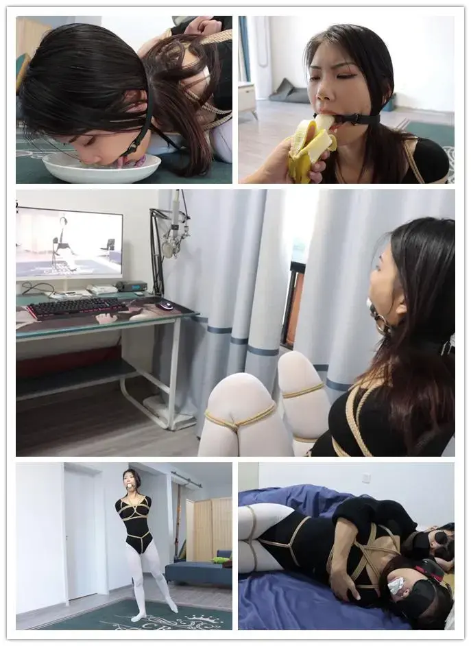 DID情节片 雨晨劫② 被小七套路输了以后雨晨被迫开始了监禁生活，每天都有固定的活动安排，进食时间（强迫舔食牛奶香蕉）、才艺时间（欧式直臂捆绑跳舞）、学习时间（强迫看各种绳艺片学习经验）、休息时间（密集捆绑封闭五窍睡觉），就这样被小七玩了几天以后，雨晨还天真的以为小七会放了自己，没想到小七拿来了一只大箱子。。