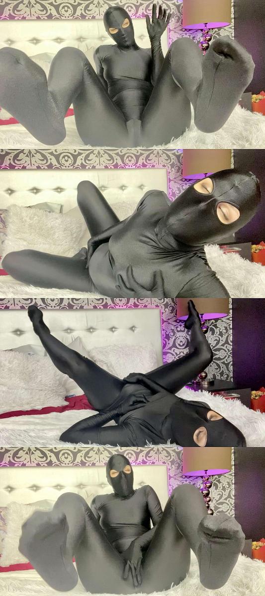 Enjoy Zentai masturbation 黑色zentai小姐姐，5种姿势丝滑自摸自嗨，各种赛高快乐无边。<br>画质上有点噪点，所以不买贵了，3钻。