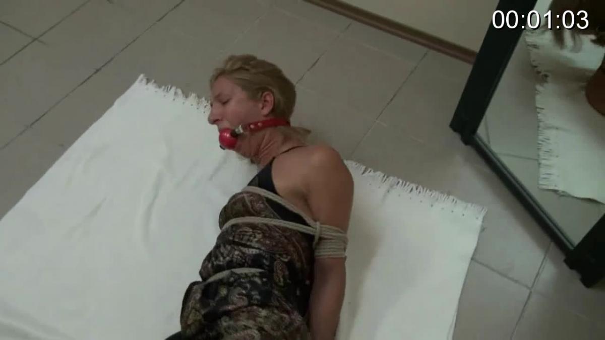 This Is How He Left Her (HD) First, he - the K-dnapper - had grabbed Whitney off the street, and brought her here. Then tying her tightly - her elbows and wrists pulled back hard, a hogtie rope from her ankles to the elbow ropes - and jamming hugh ballgag jammed into her mouth,<br>This is how he left her. To struggle and to whimper from behind the ballgag. And to wonder - worry - about what he might do next when he returns.<br><br>FULL SCREEN 1280 x 720 HD VIDCLIP<br><br>